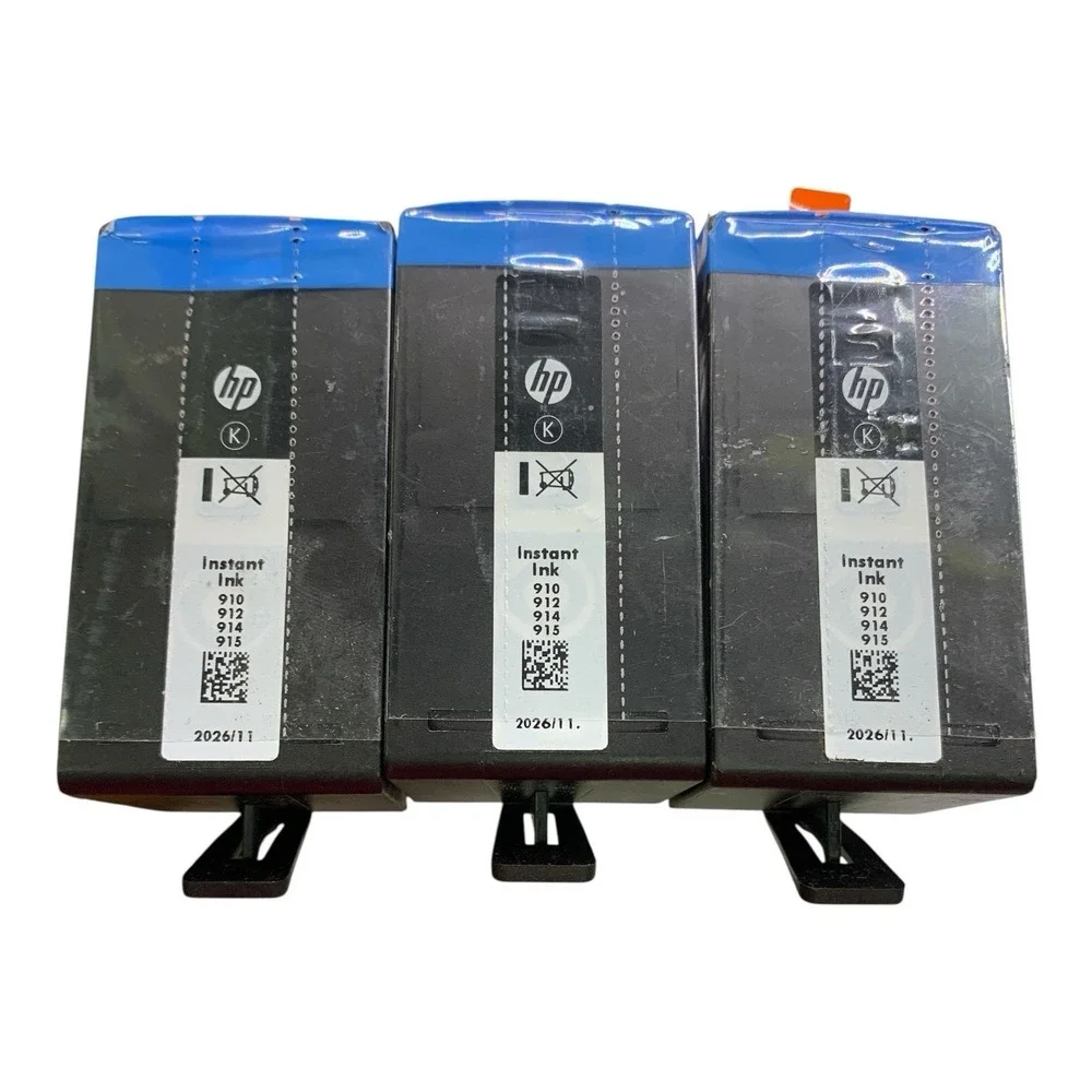 Authentic HP Ink 910 912 914 915 Instant Ink Black EXP 11/2026 Lot of 3